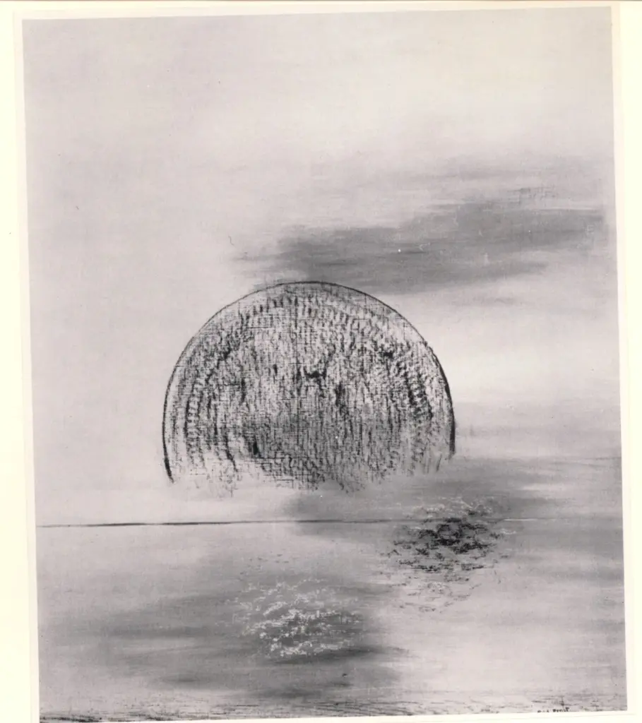 Anonimo , Ernst, Max - sec. XX - Le soleil couchant , fronte