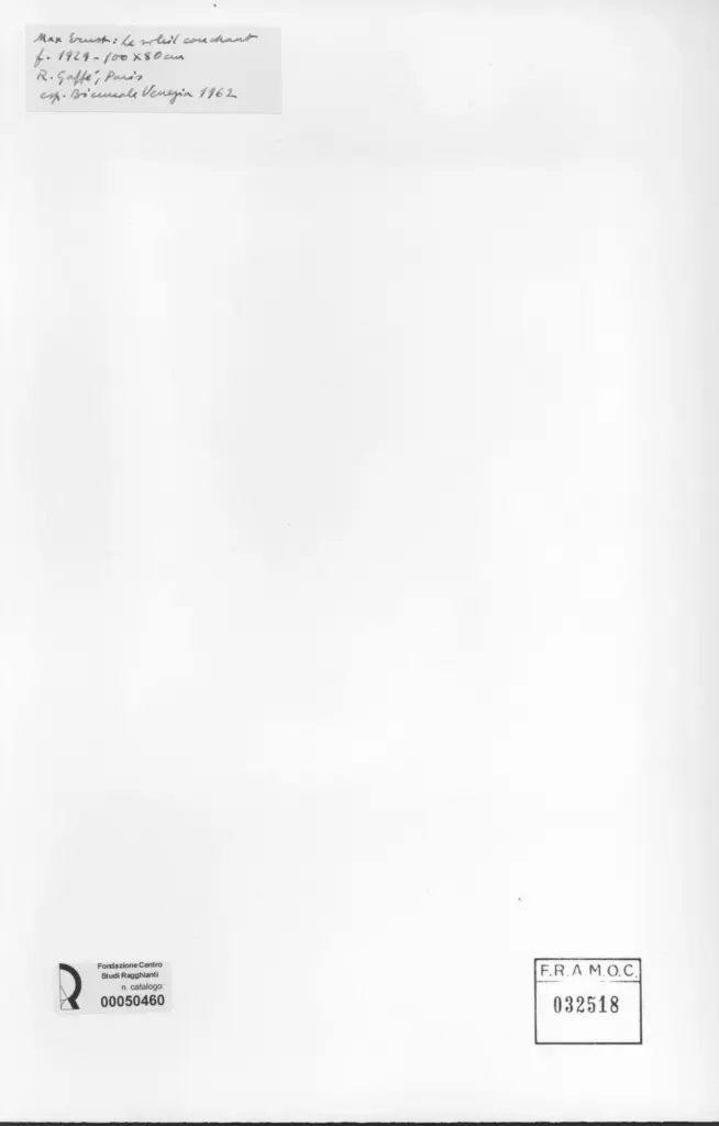 Anonimo , Ernst, Max - sec. XX - Le soleil couchant , retro