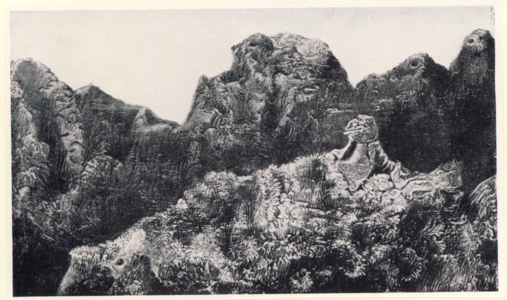Anonimo , Ernst, Max - sec. XX - Chimeras in the Mountains , fronte