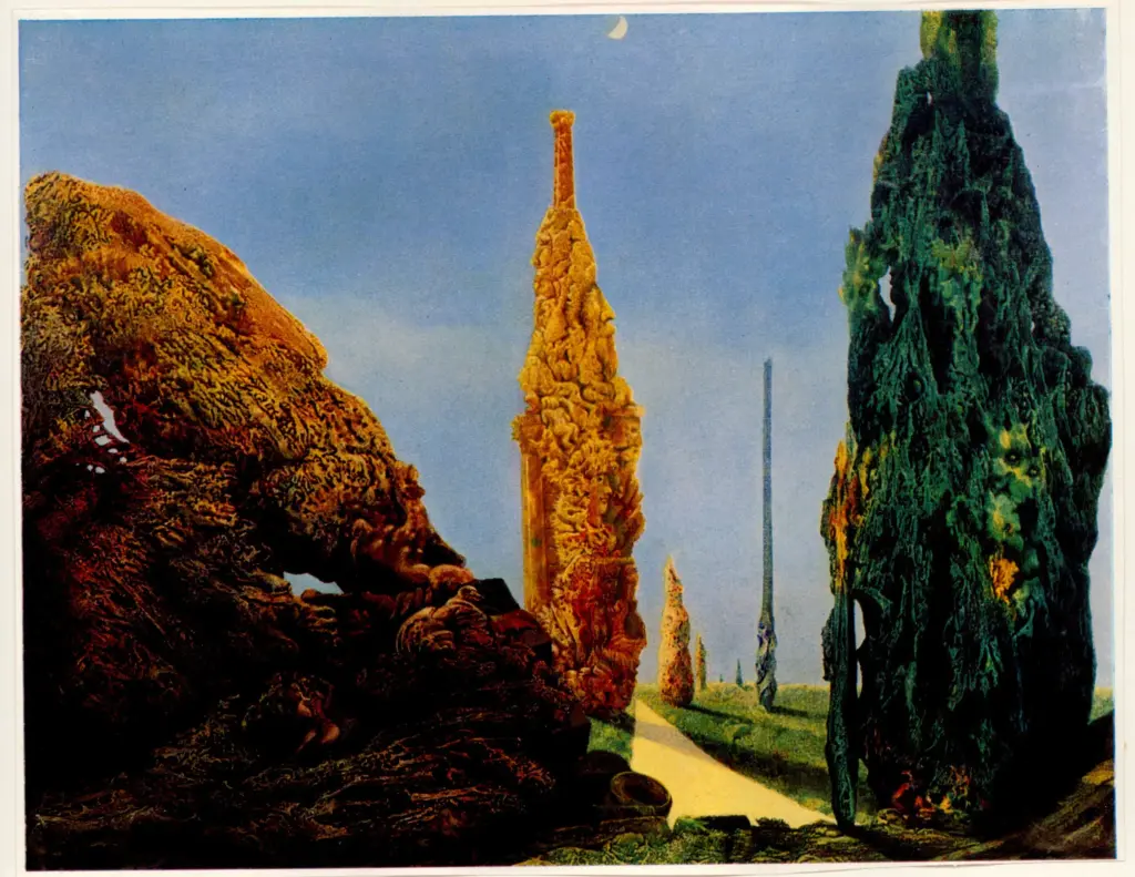 Anonimo , Ernst, Max - sec. XX - Arbre solitaire et arbre conjugaux , fronte