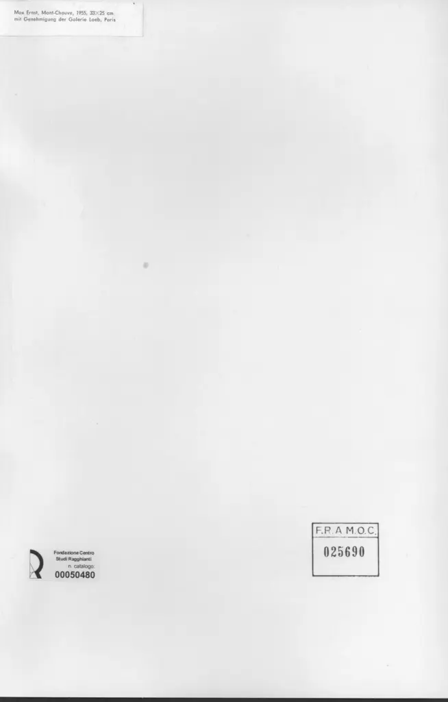 Anonimo , Ernst, Max - sec. XX - Mont-Chauve , retro