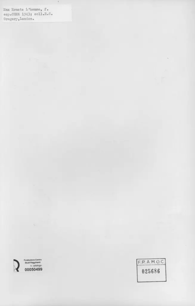 Anonimo , Ernst, Max - sec. XX , retro