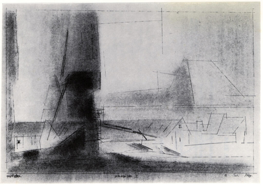 Anonimo , Feininger, Lyonel - sec. XX - Windmühle II , fronte