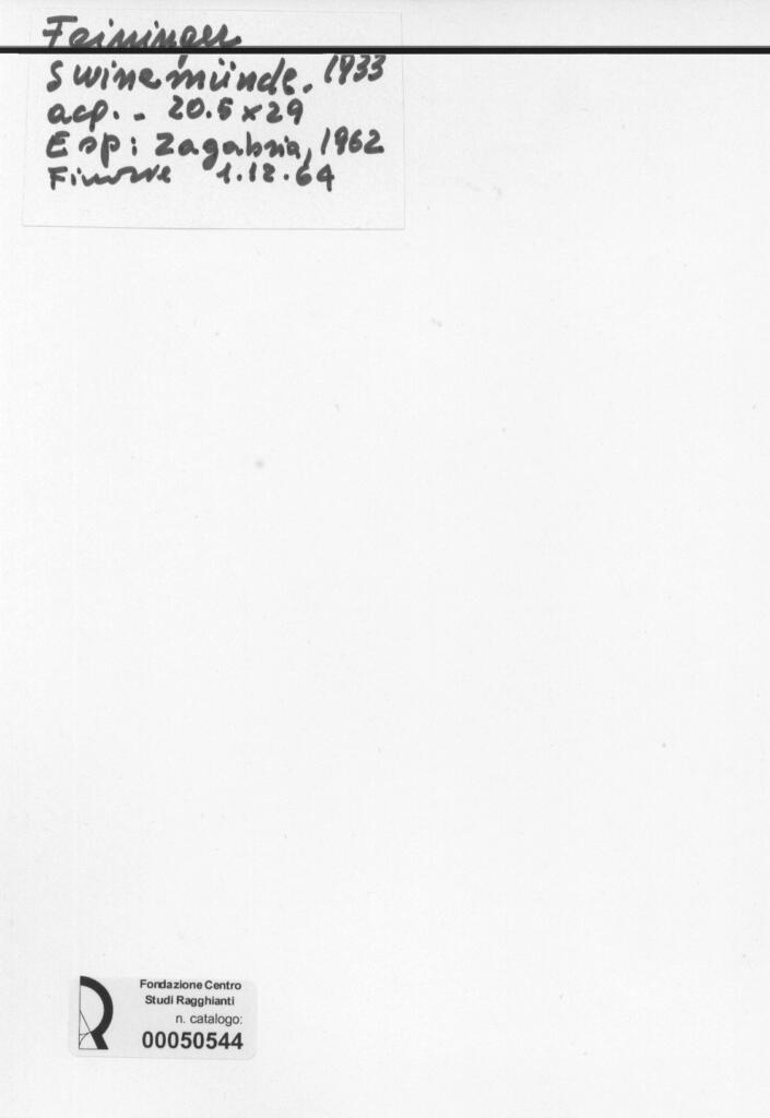 Anonimo , Feininger, Lyonel - sec. XX - v , retro