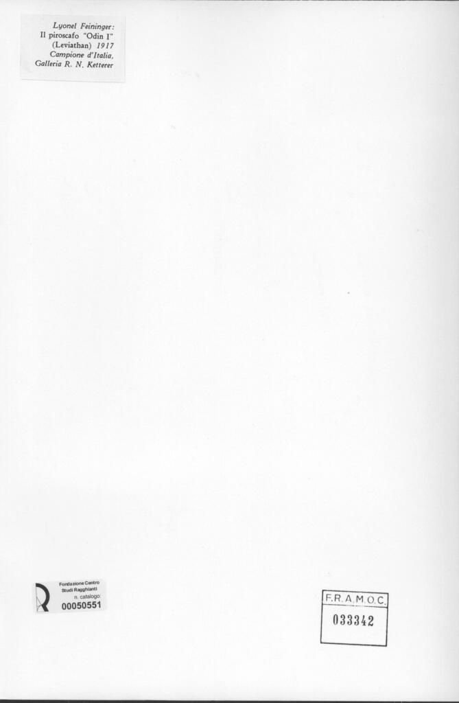 Anonimo , Feininger, Lyonel - sec. XX , retro