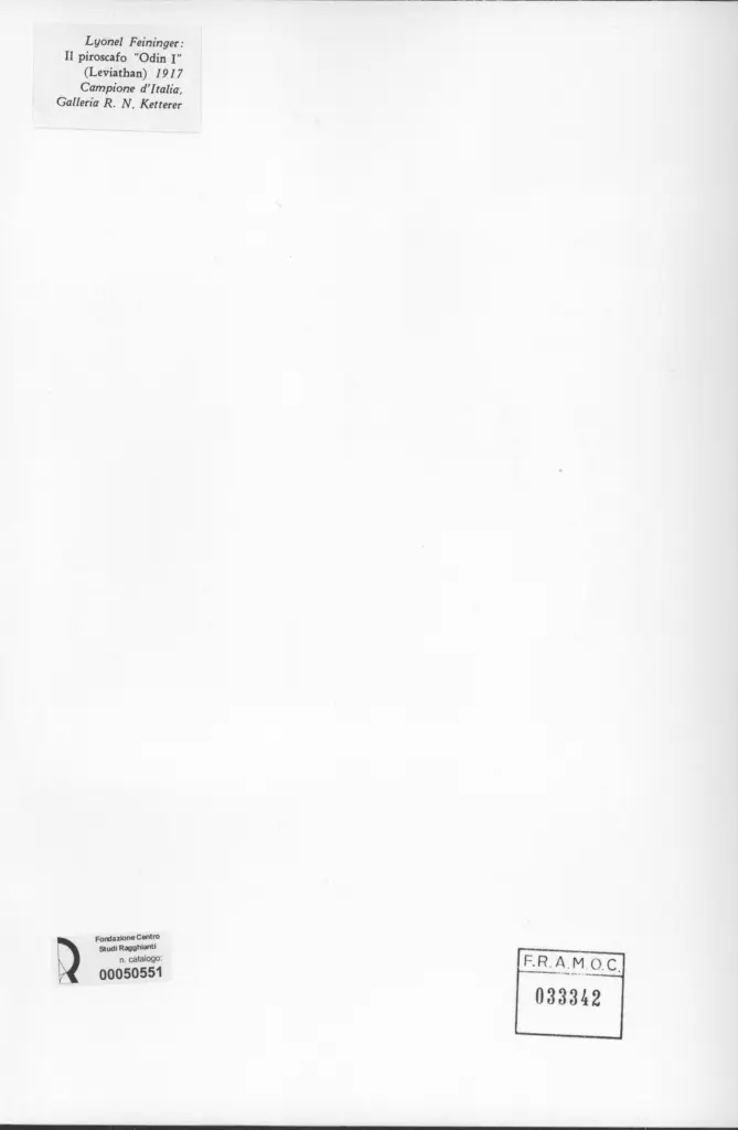 Anonimo , Feininger, Lyonel - sec. XX , retro