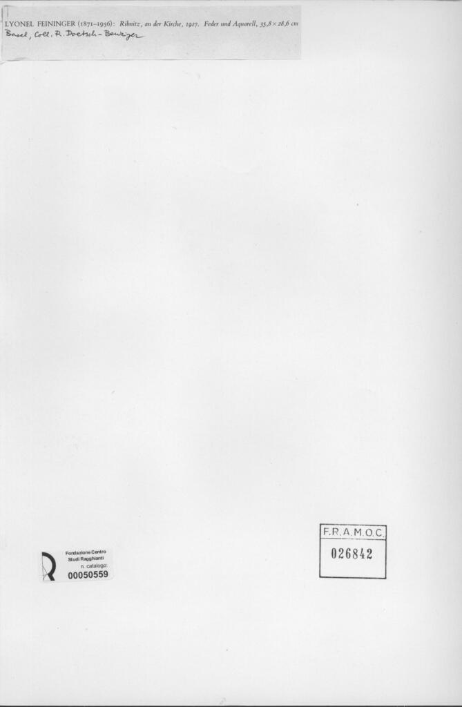 Anonimo , Feininger, Lyonel - sec. XX , retro