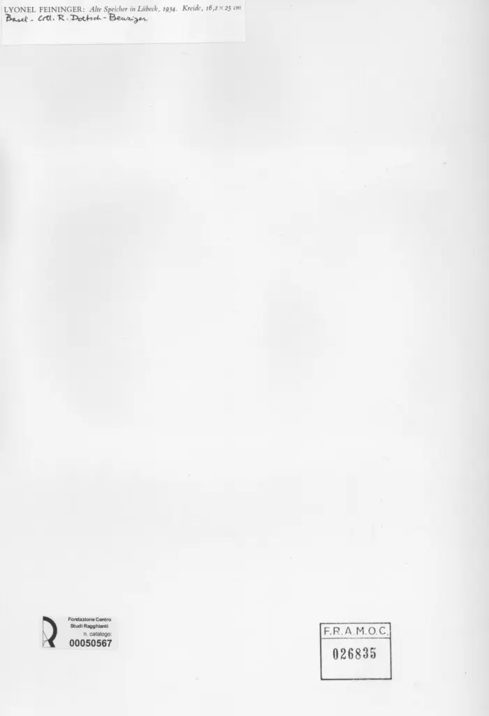 Anonimo , Feininger, Lyonel - sec. XX , retro