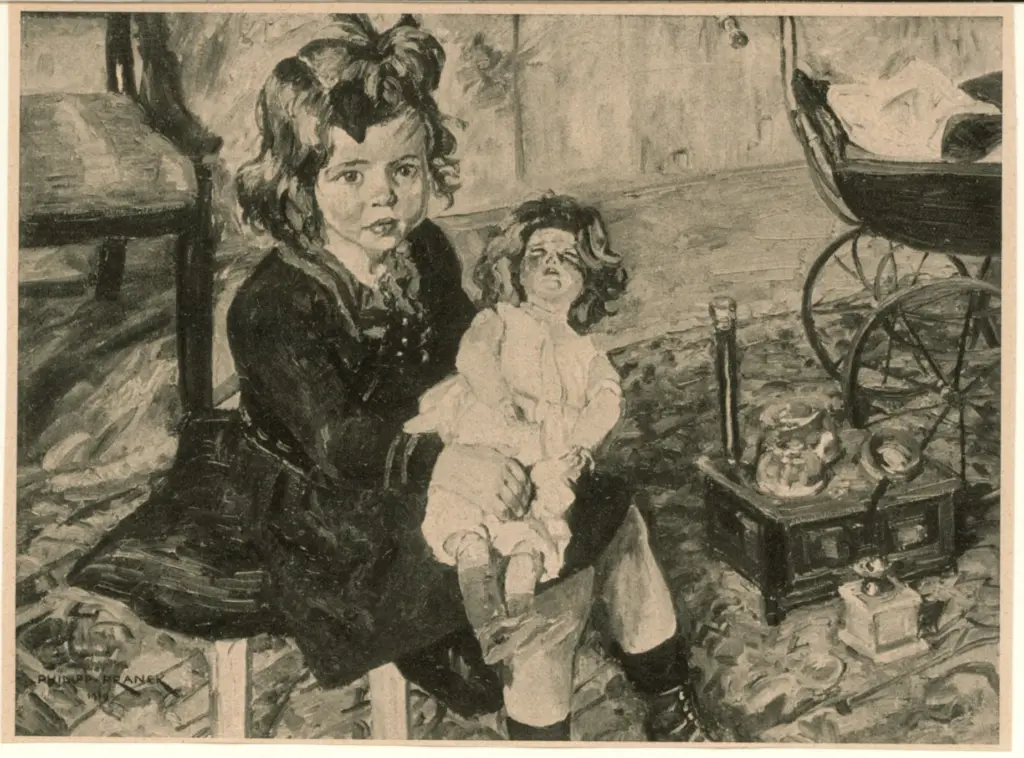 Franck Philipp , Kind mit puppe