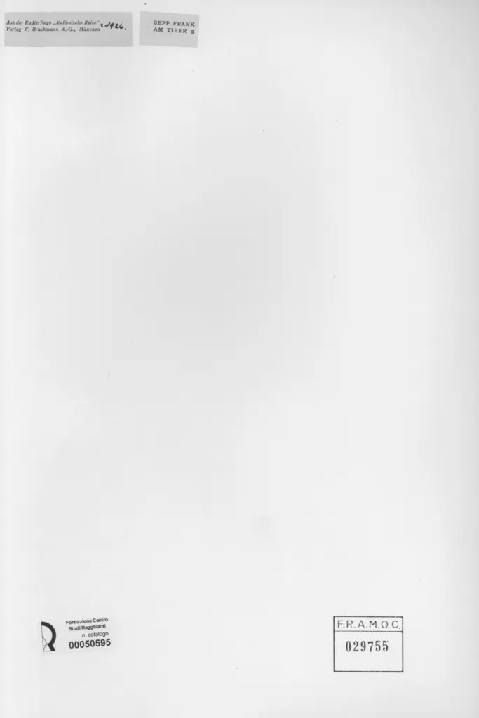 Anonimo , Sepp, Frank sec. XX , retro