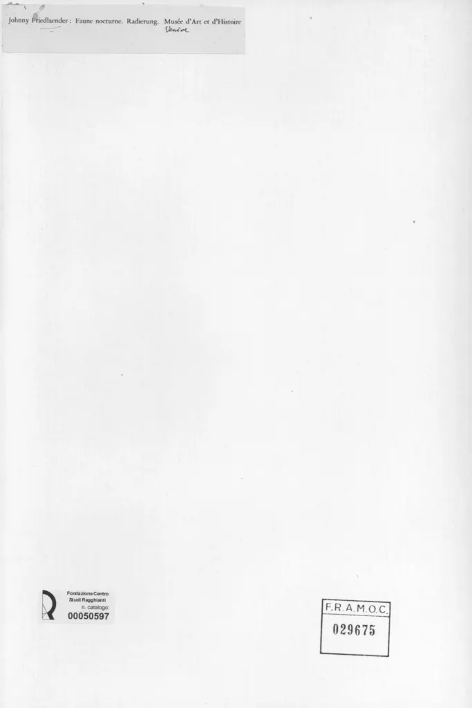 Anonimo , Friedlaender, Johnny , retro