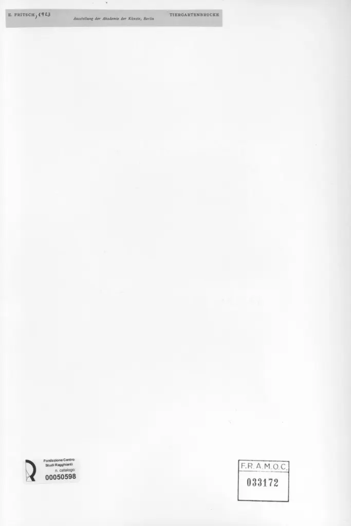 Anonimo , Fritsch, Ernst sec. XX , retro
