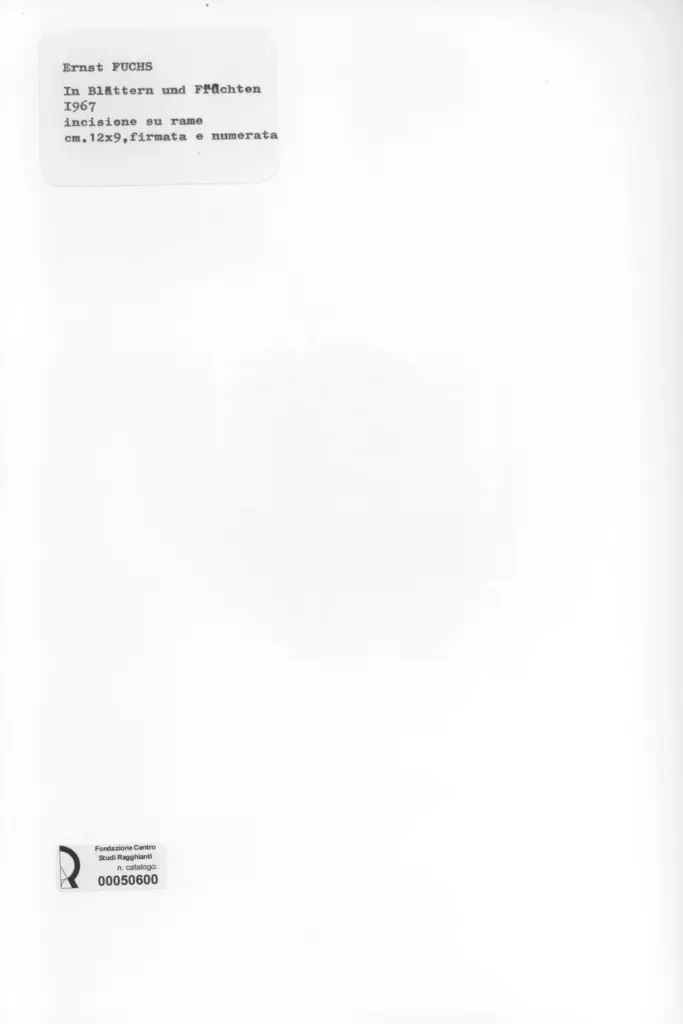 Anonimo , Fuchs, Ernst sec. XX , retro