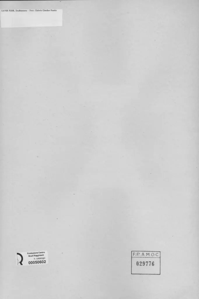 Galerie Gunther Franke , Fuhr, Xaver , retro