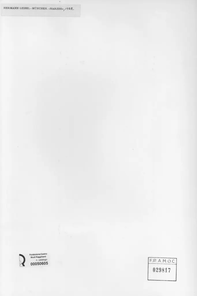 Anonimo , Geibel, Hermann sec. XX , retro