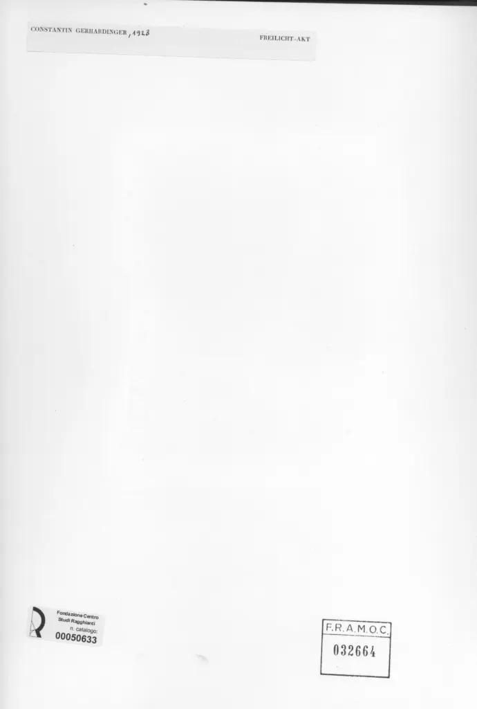 Anonimo , Gerhardinger, Constantin sec. XX , retro