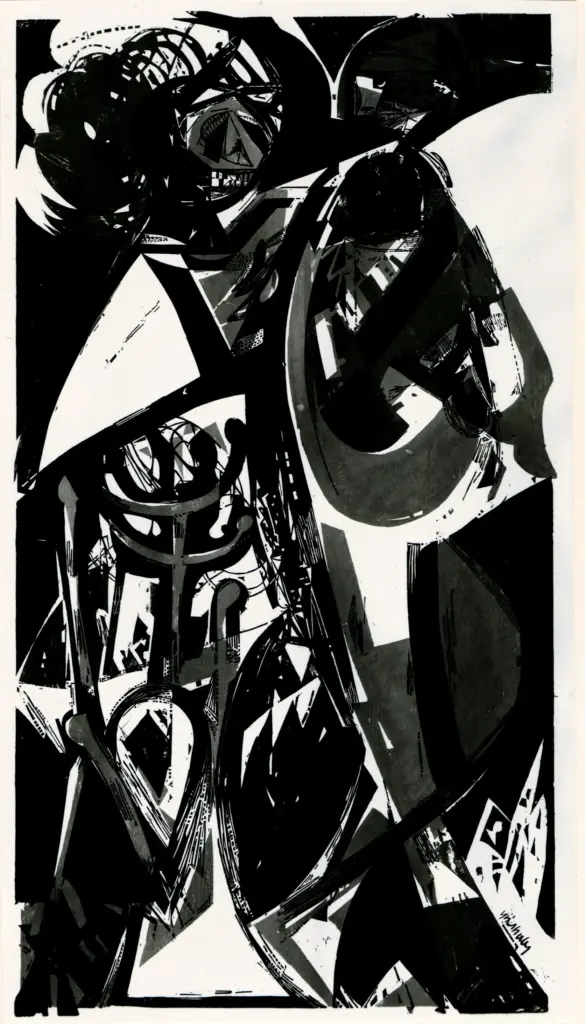 Giacomelli , Grieshaber, Hap; sec. XX , fronte