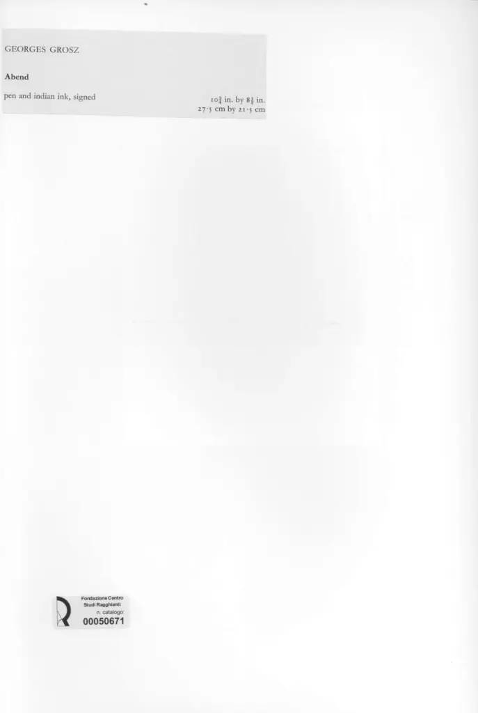 Anonimo , Grosz, George , retro