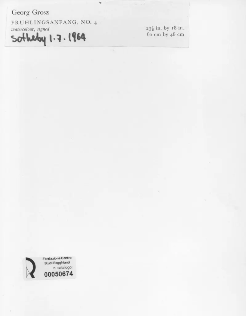 Anonimo , Grosz, George , retro