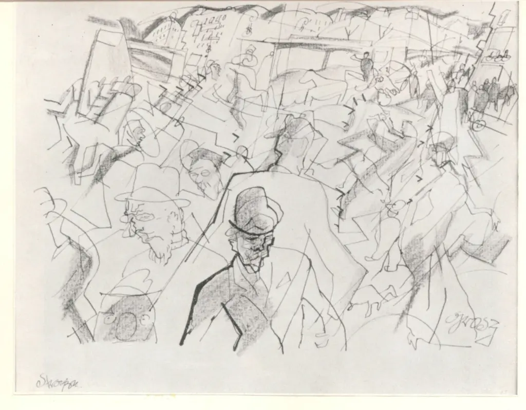 Anonimo , Grosz, George; sec. XX , fronte