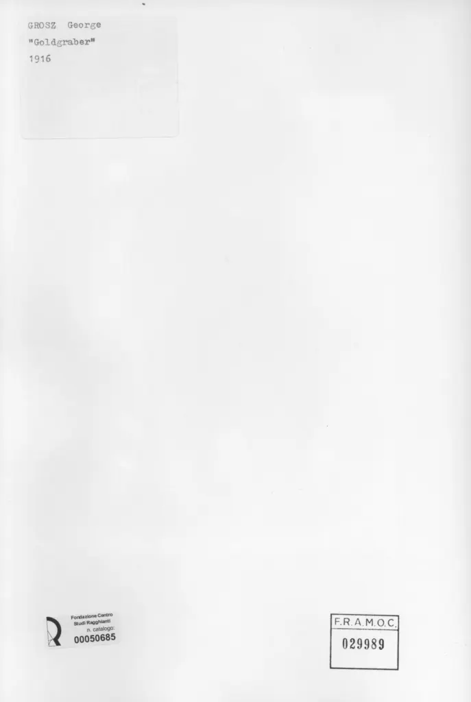 Anonimo , Grosz, George sec. XX , retro