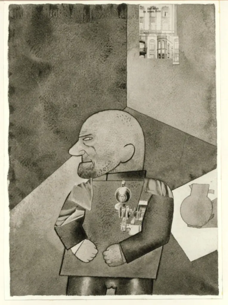 Anonimo , Grosz, George; sec. XX , fronte