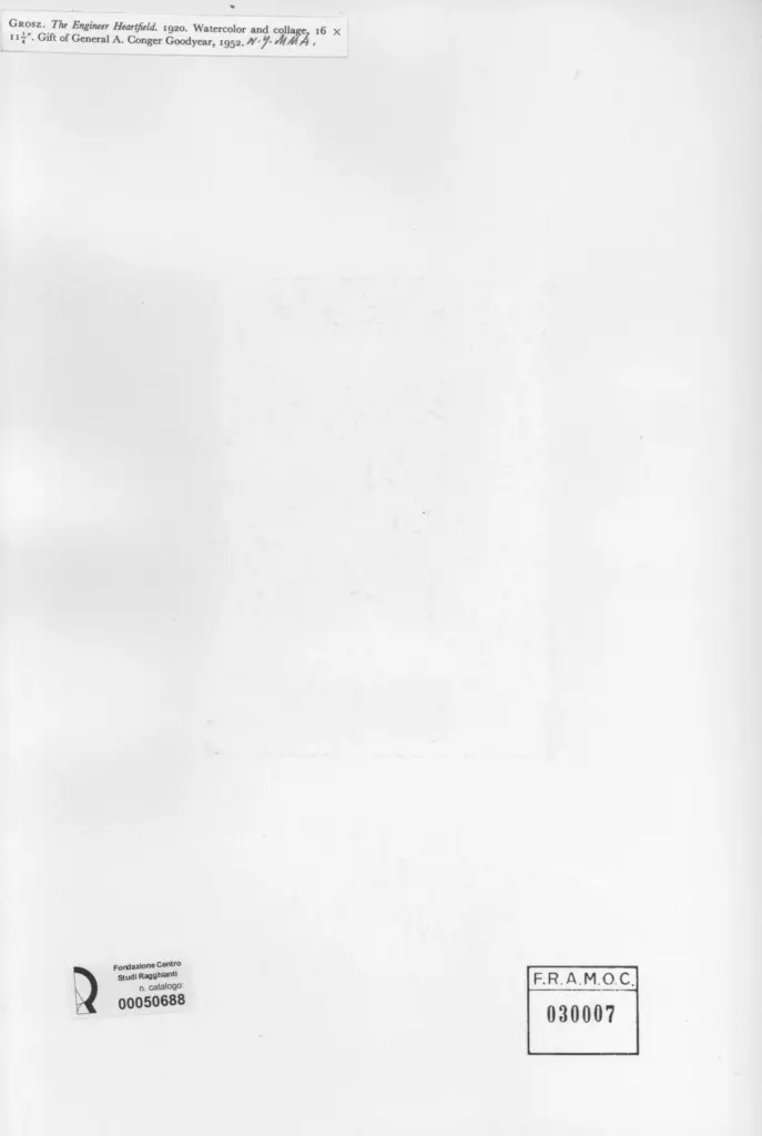 Anonimo , Grosz, George; sec. XX , retro