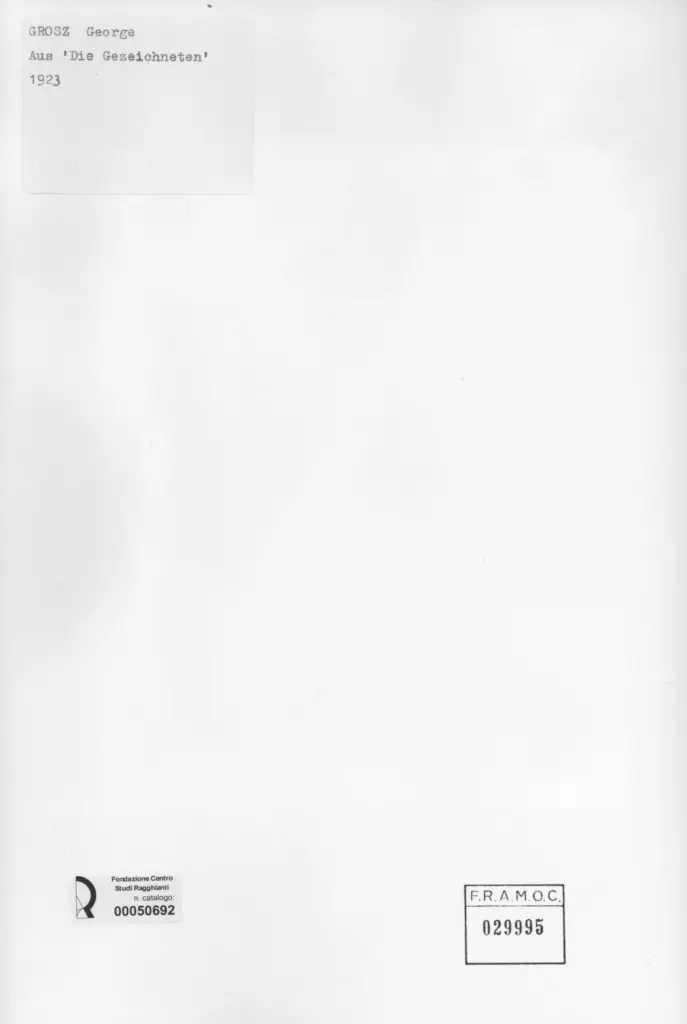 Anonimo , Grosz, George sec. XX , retro