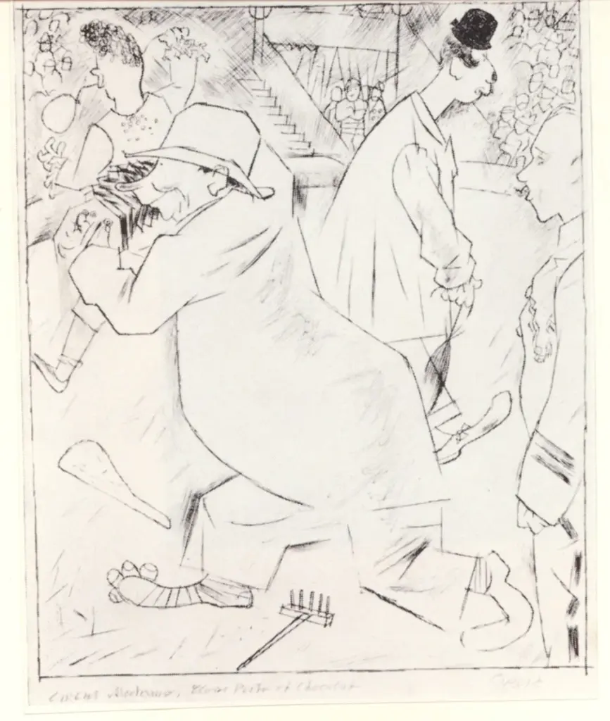 Grosz, George , Circus Medrano, clowns Poitu et Chocolat