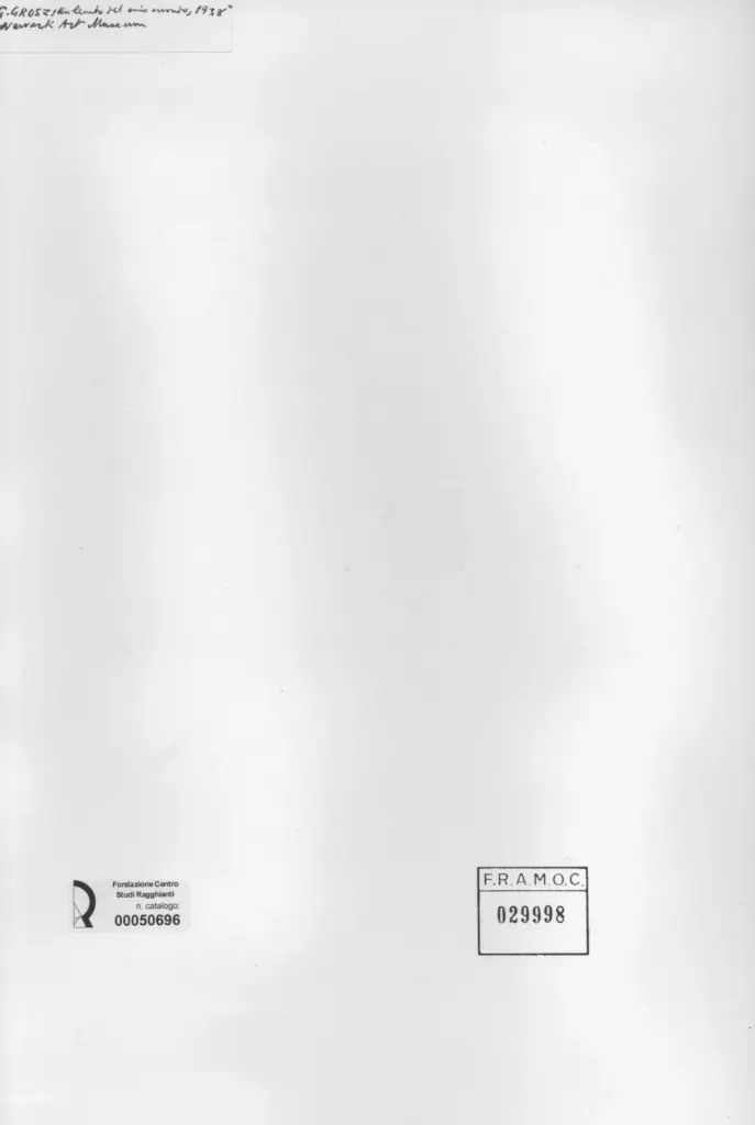 Anonimo , Grosz, George; sec. XX , retro