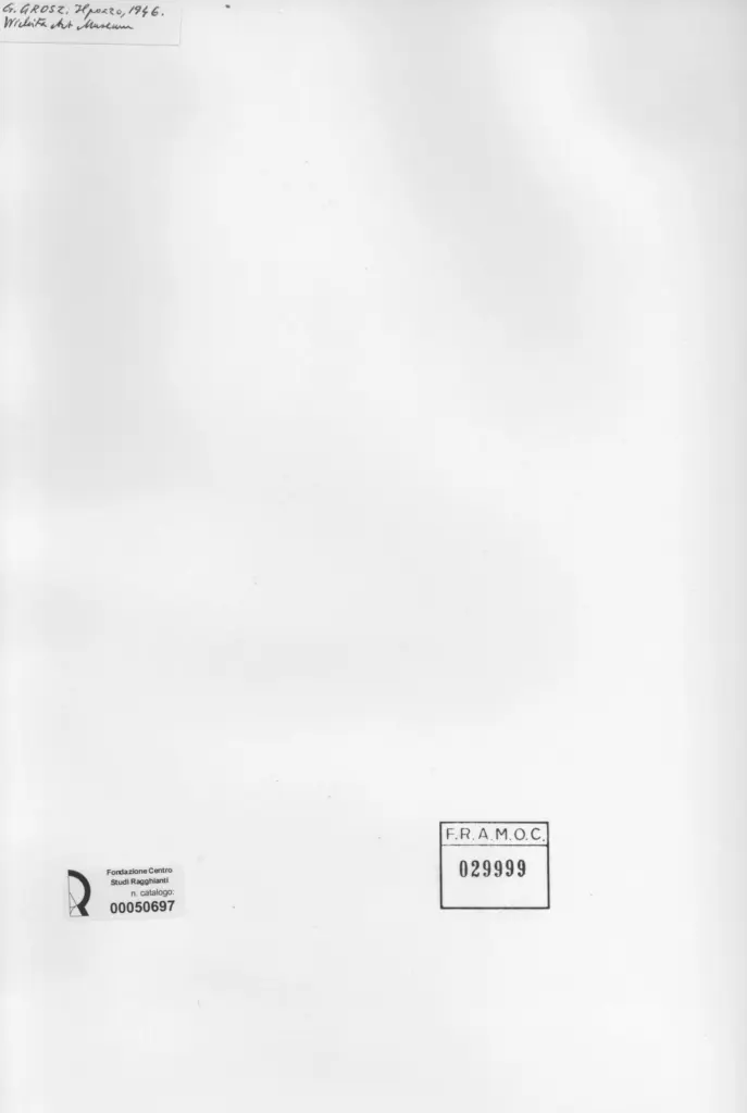 Anonimo , Grosz, George sec. XX , retro