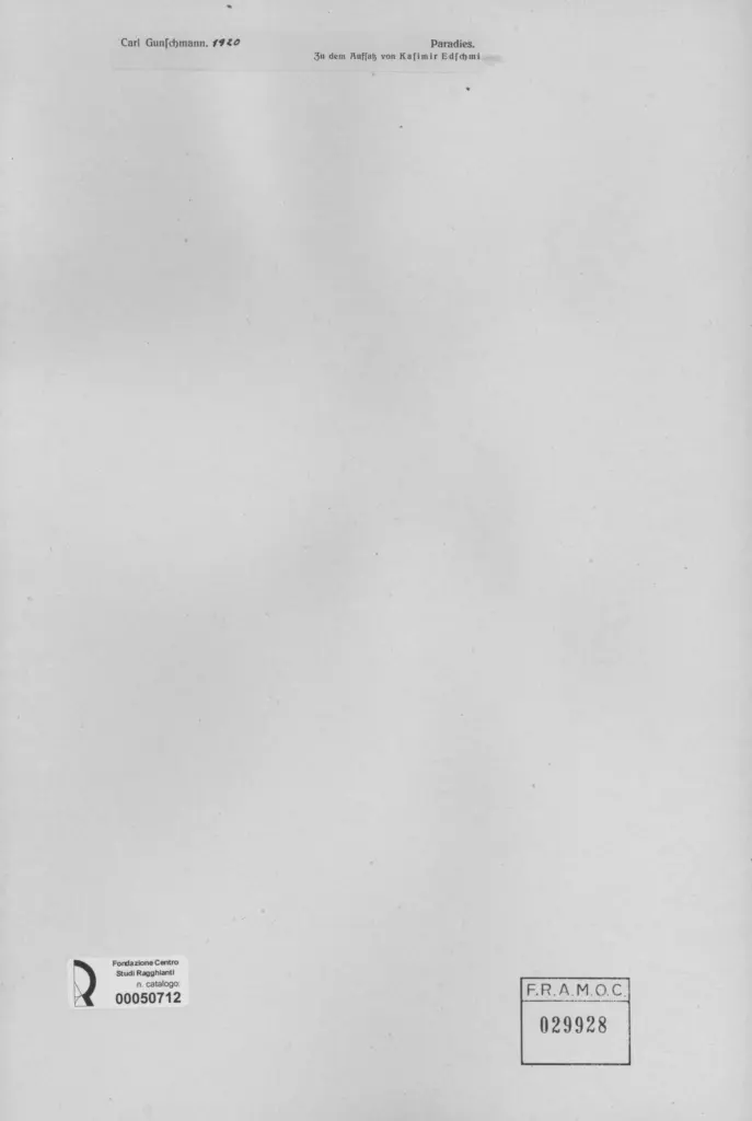 Anonimo , Gunschmann, Carl sec. XX , retro