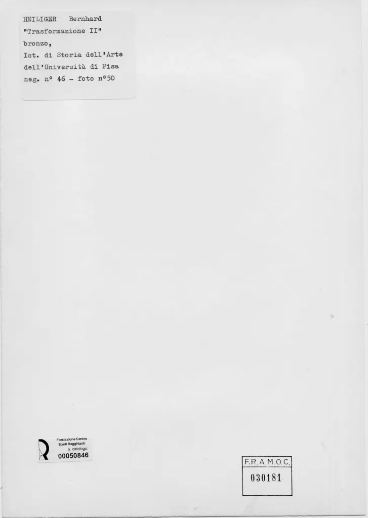 Universit&agrave; di Pisa. Dipartimento di Storia delle Arti , retro