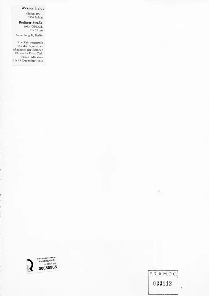 Anonimo , Heldt, Werner sec. XX , retro