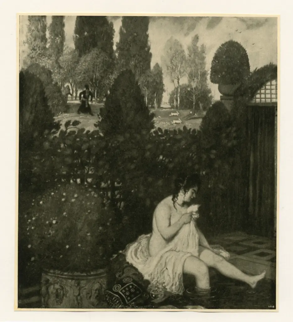 Hengeler, Adolf , Susanna al bagno