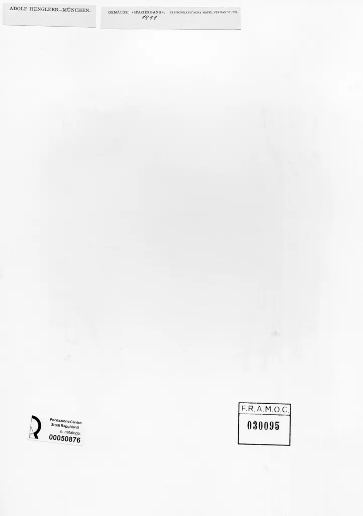 Anonimo , Hengeler, Adolf - sec. XX - La passeggiata , retro