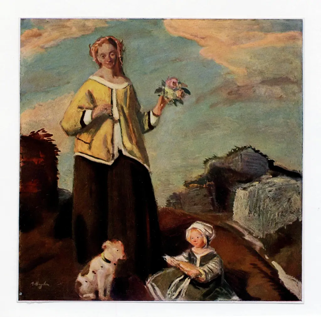 Hengeler, Adolf , Donna con bambino