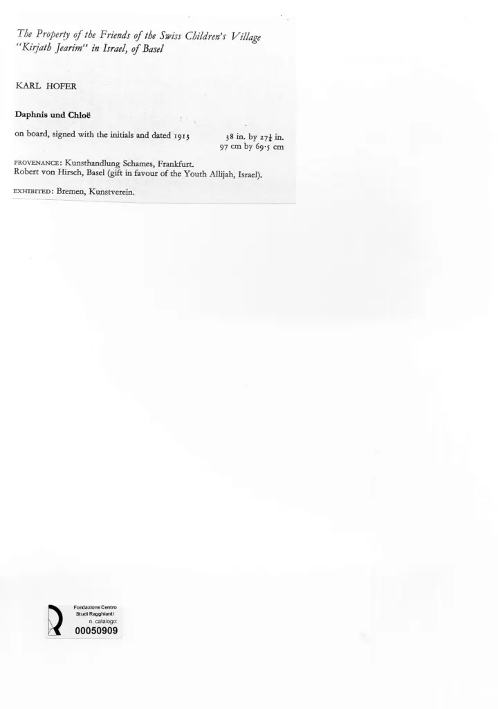 Anonimo , Hofer, Karl - sec. XX , retro