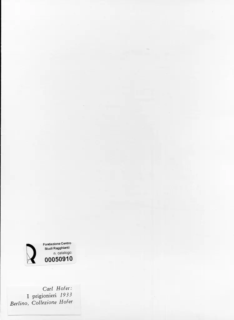 Anonimo , Hofer, Karl - sec. XX , retro