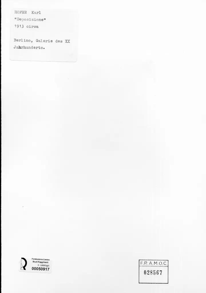 Anonimo , Hofer, Karl - sec. XX , retro