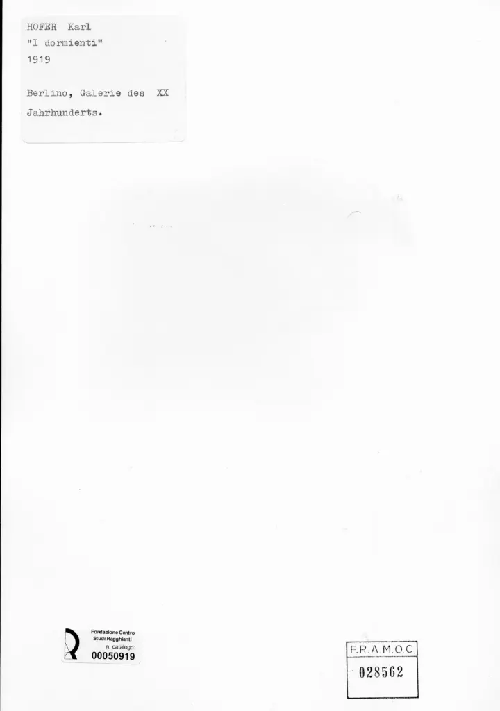 Anonimo , Hofer, Karl - sec. XX , retro