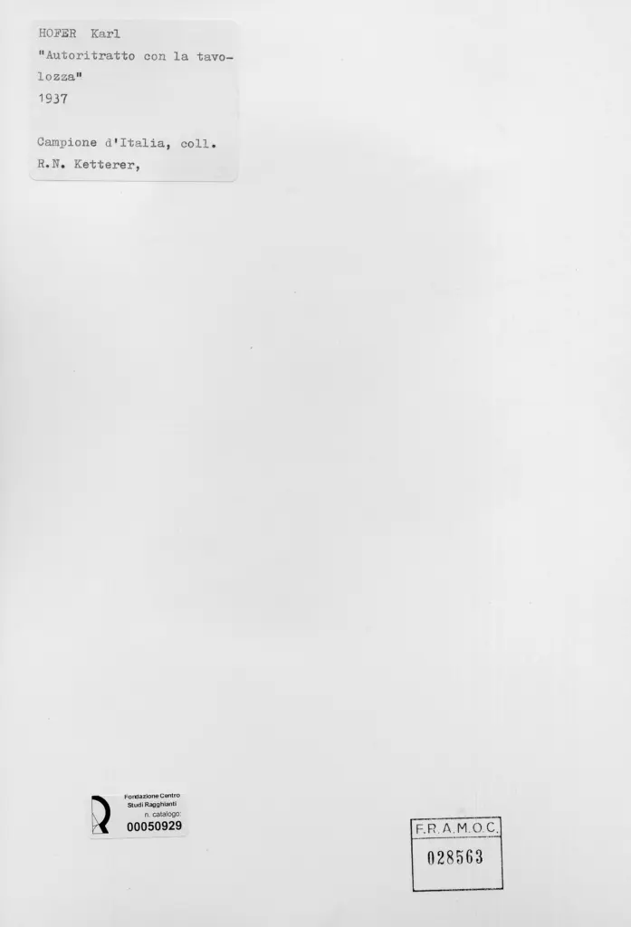 Anonimo , Hofer, Karl - sec. XX , retro