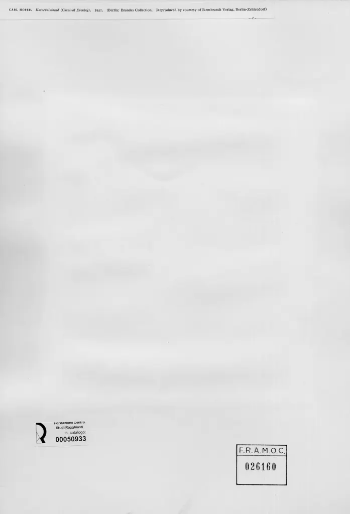 Anonimo , Hofer, Karl - sec. XX , retro