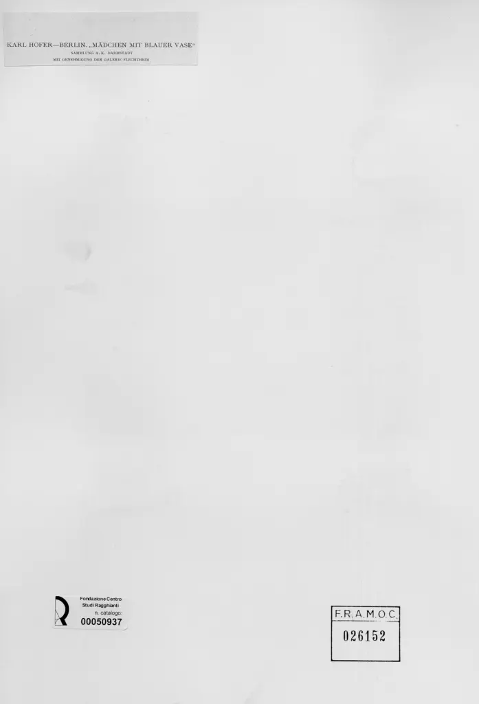 Anonimo , Hofer, Karl , retro