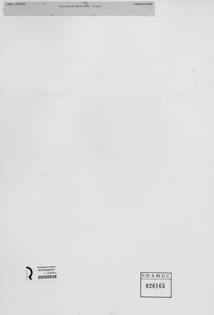 Anonimo , Hofer, Karl , retro