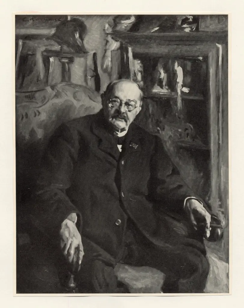 Anonimo , Hommel, Conrad - sec. XX - Ritratto del pittore Louis Braun , fronte