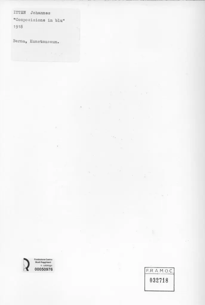 Anonimo , Itten, Johannes - sec. XX , retro