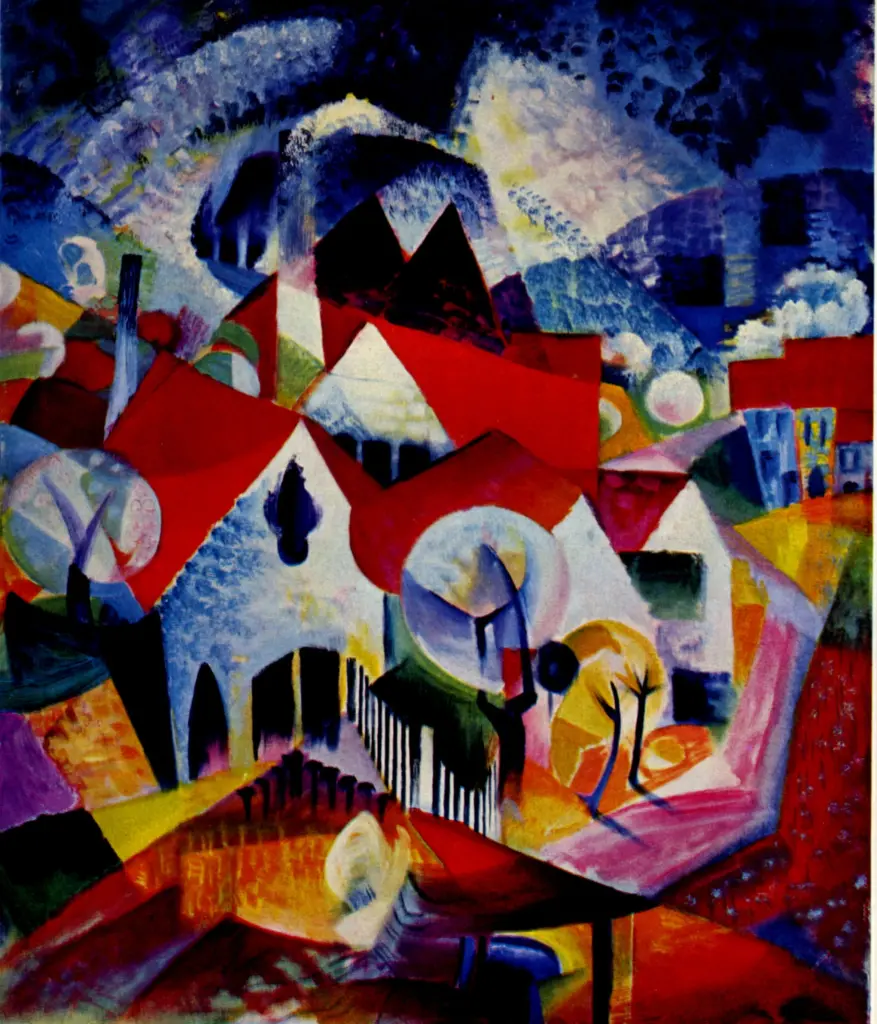 Anonimo , Itten, Johannes - sec. XX - Hausgruppe in Fruhling Stuttgart , fronte