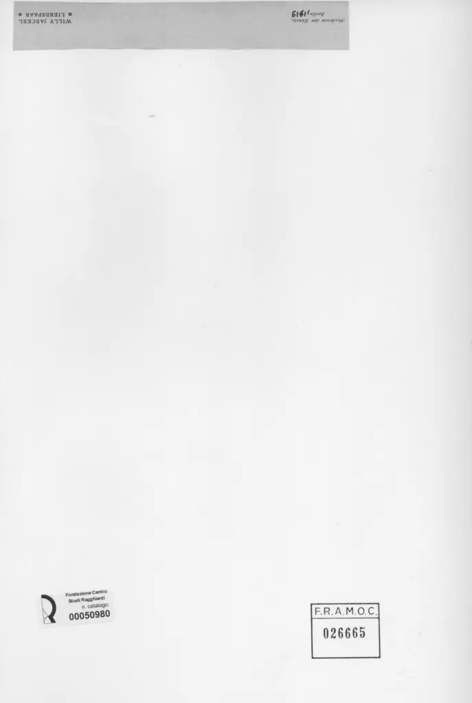 Anonimo , Jaeckel, Willy , retro