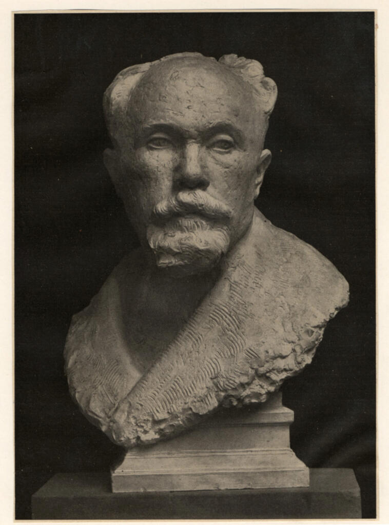 Anonimo , Jaeckle, Karl - sec. XX - Bildnisbüste des Radierers Paul herrmann , fronte